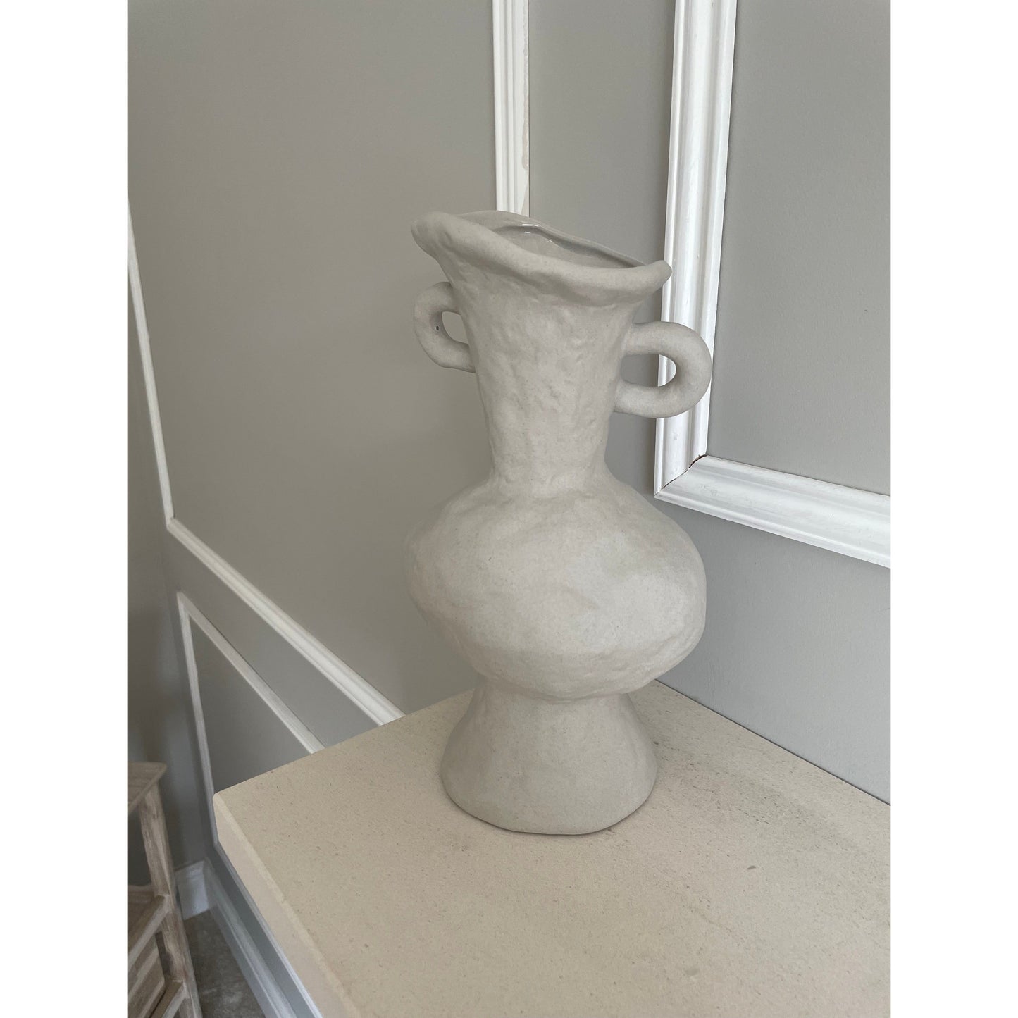 Handmade stone jug vase