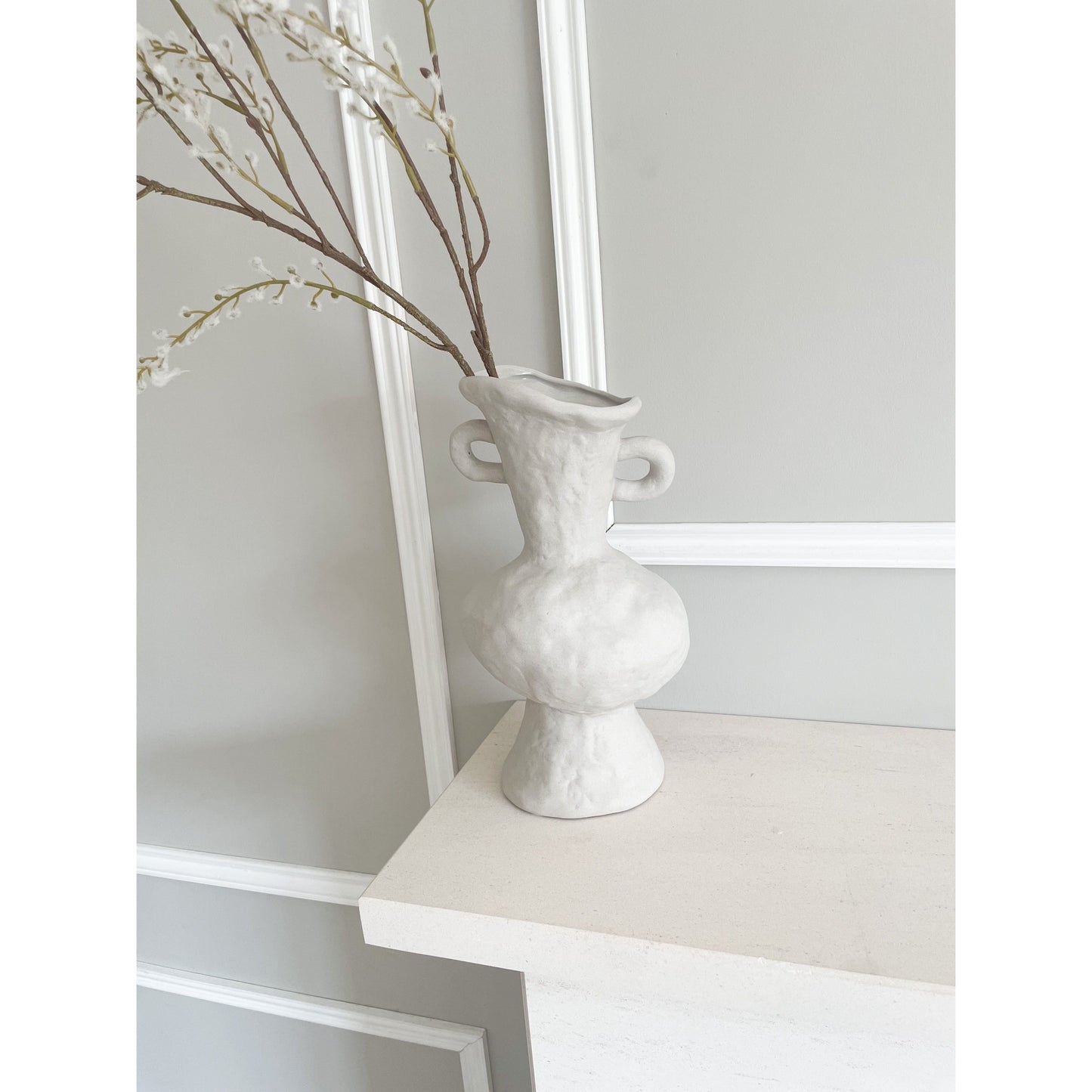 Handmade stone jug vase