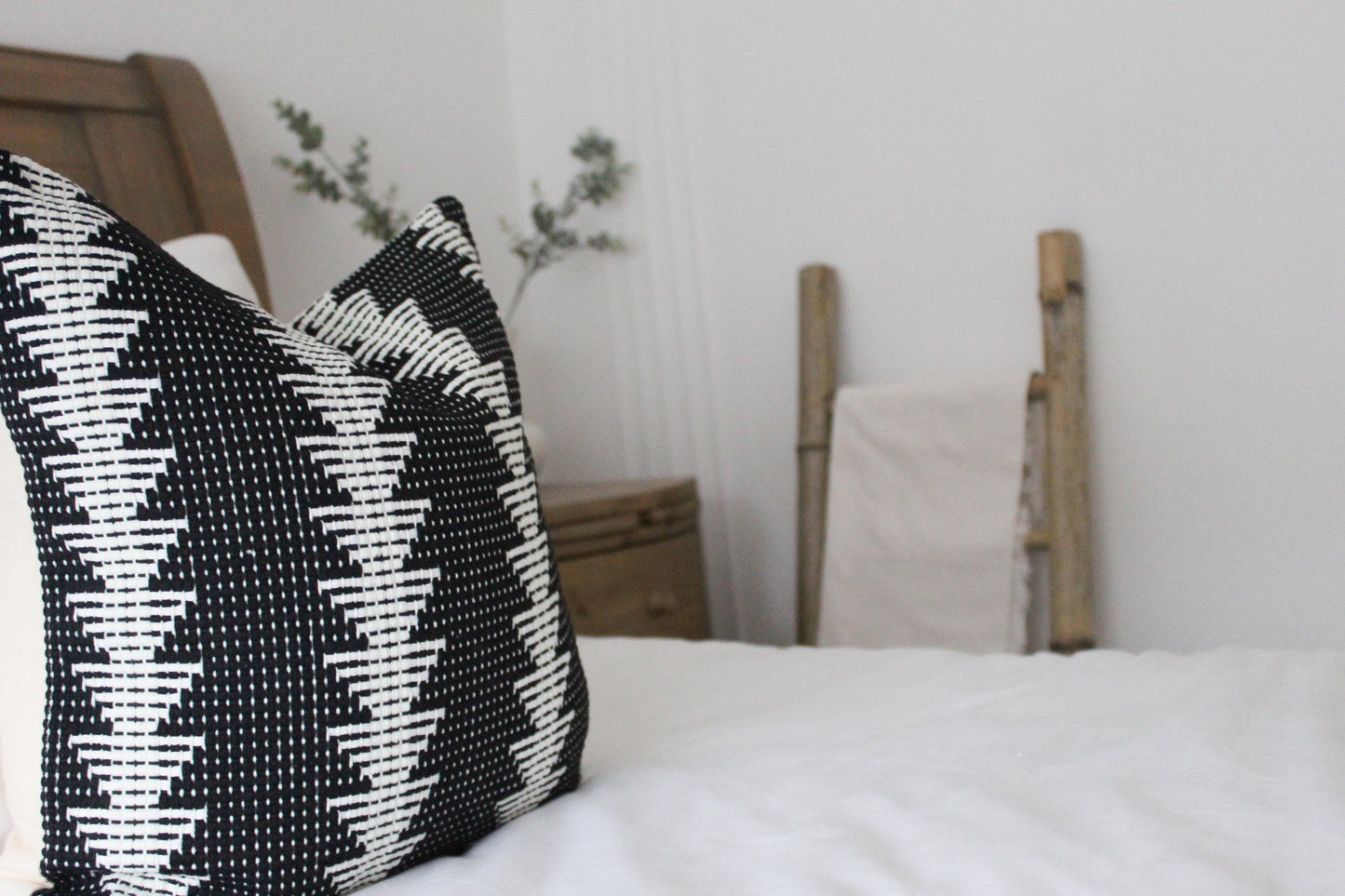 Geometric Black Cushion 45 x 45cm