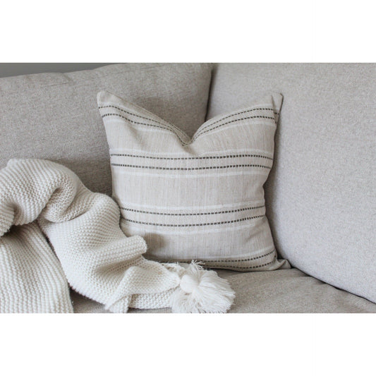 Natural tickling cotton minimalistic cushion 45 x 45cm