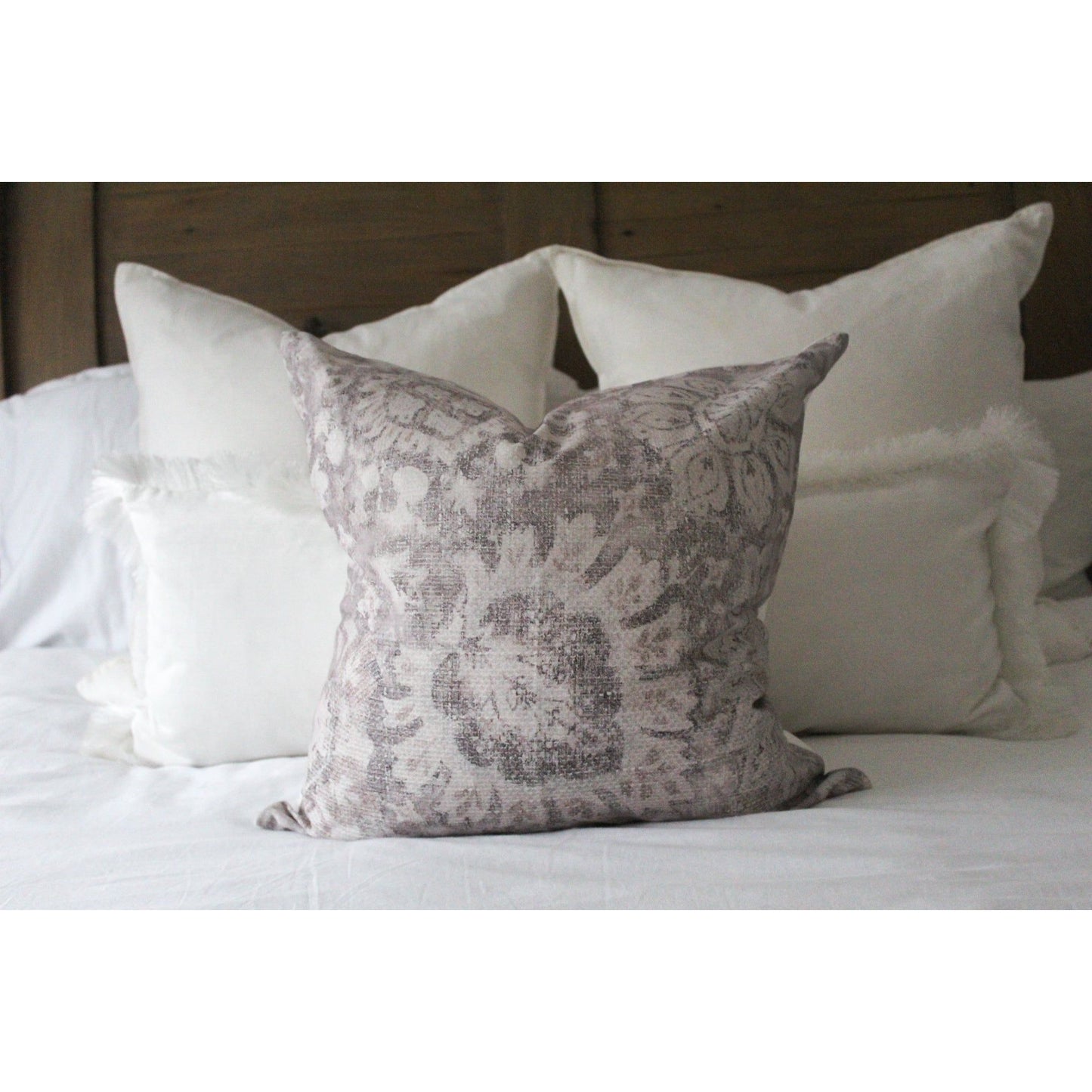 Country floral print cotton country style cushion cover 45 x 45cm