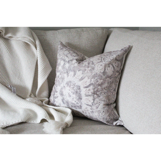 Country floral print cotton country style cushion 45 x 45cm