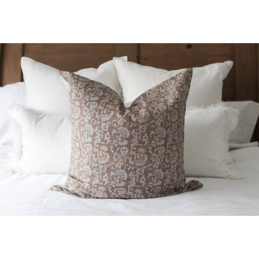 Floral print cotton country cushion 45 x 45xm