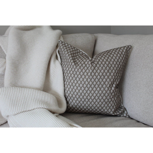 Green country floral 45 x 45cm cushion