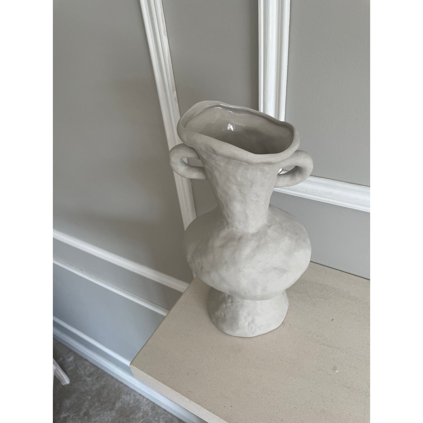 Handmade stone jug vase