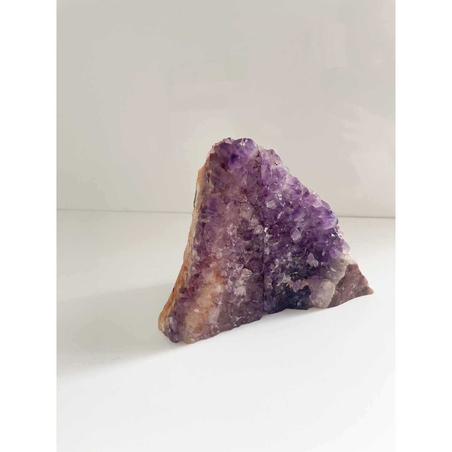 Amethyst stone agate bookends