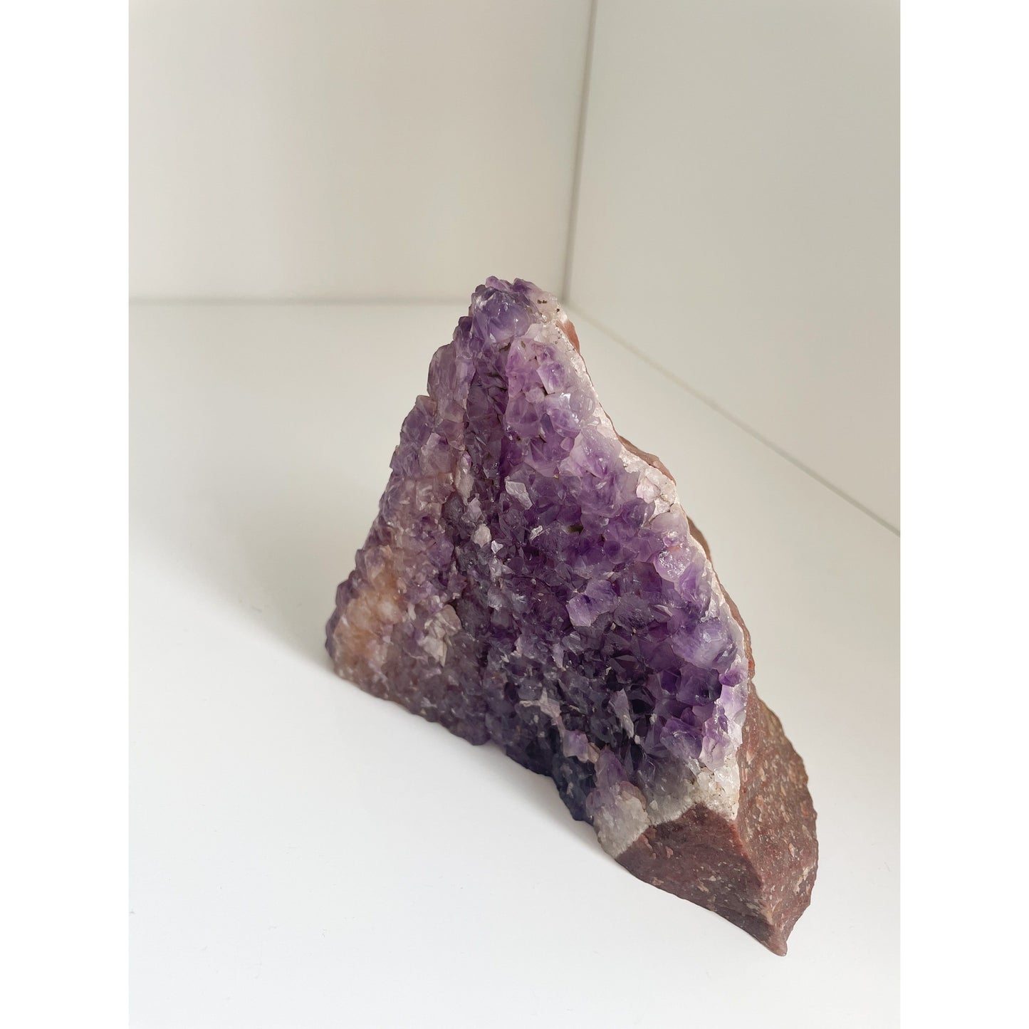 Amethyst stone agate bookends
