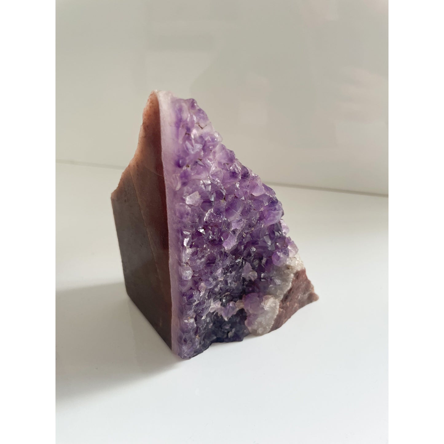 Amethyst stone agate bookends