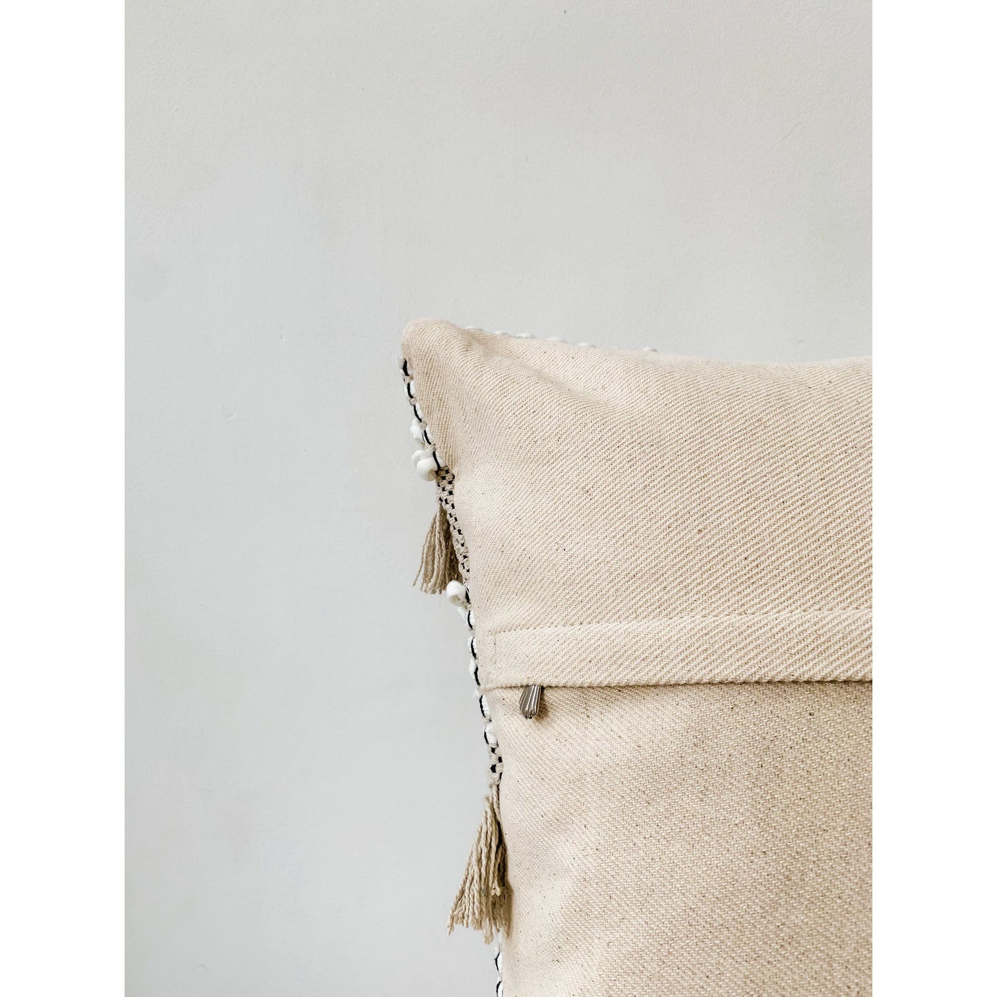 Orange Tassel Cotton Cushion 45x45cmm