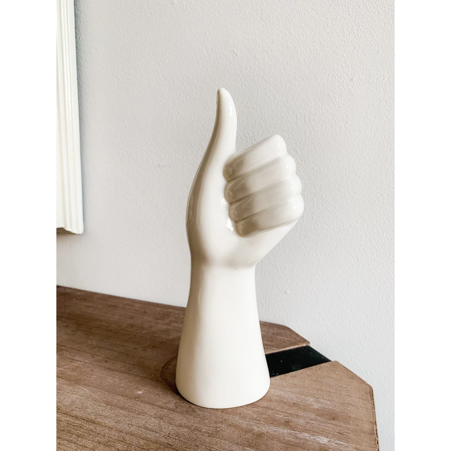 Hand Sculpture Ceramic Vase