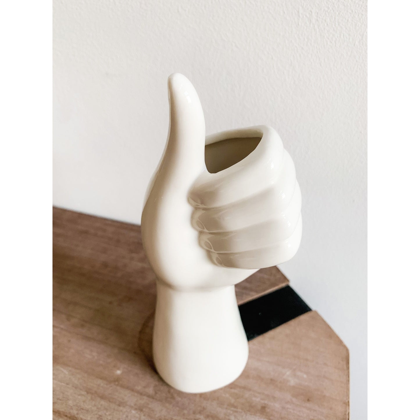 Hand Sculpture Ceramic Vase