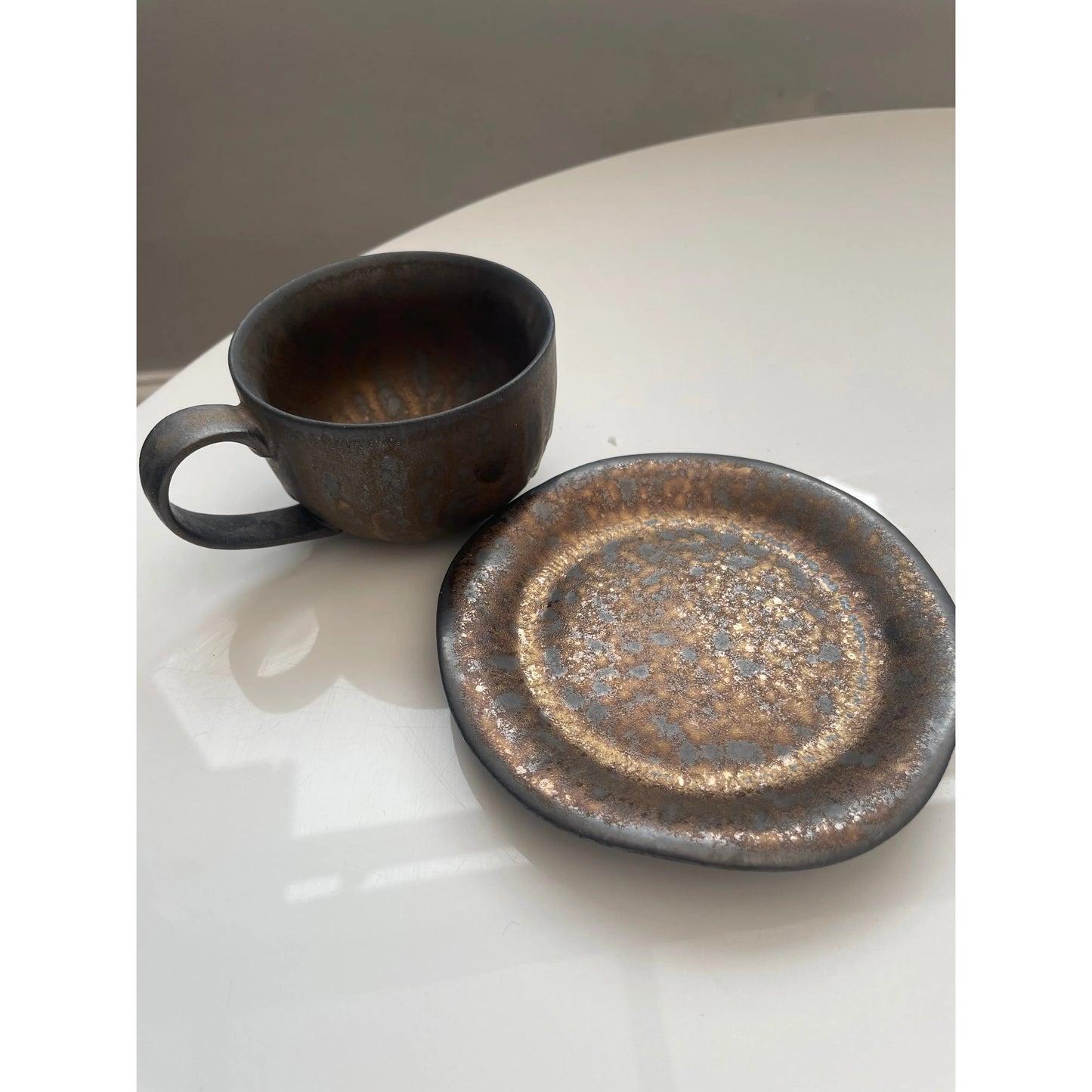 Japanese style expression cup and saucer set