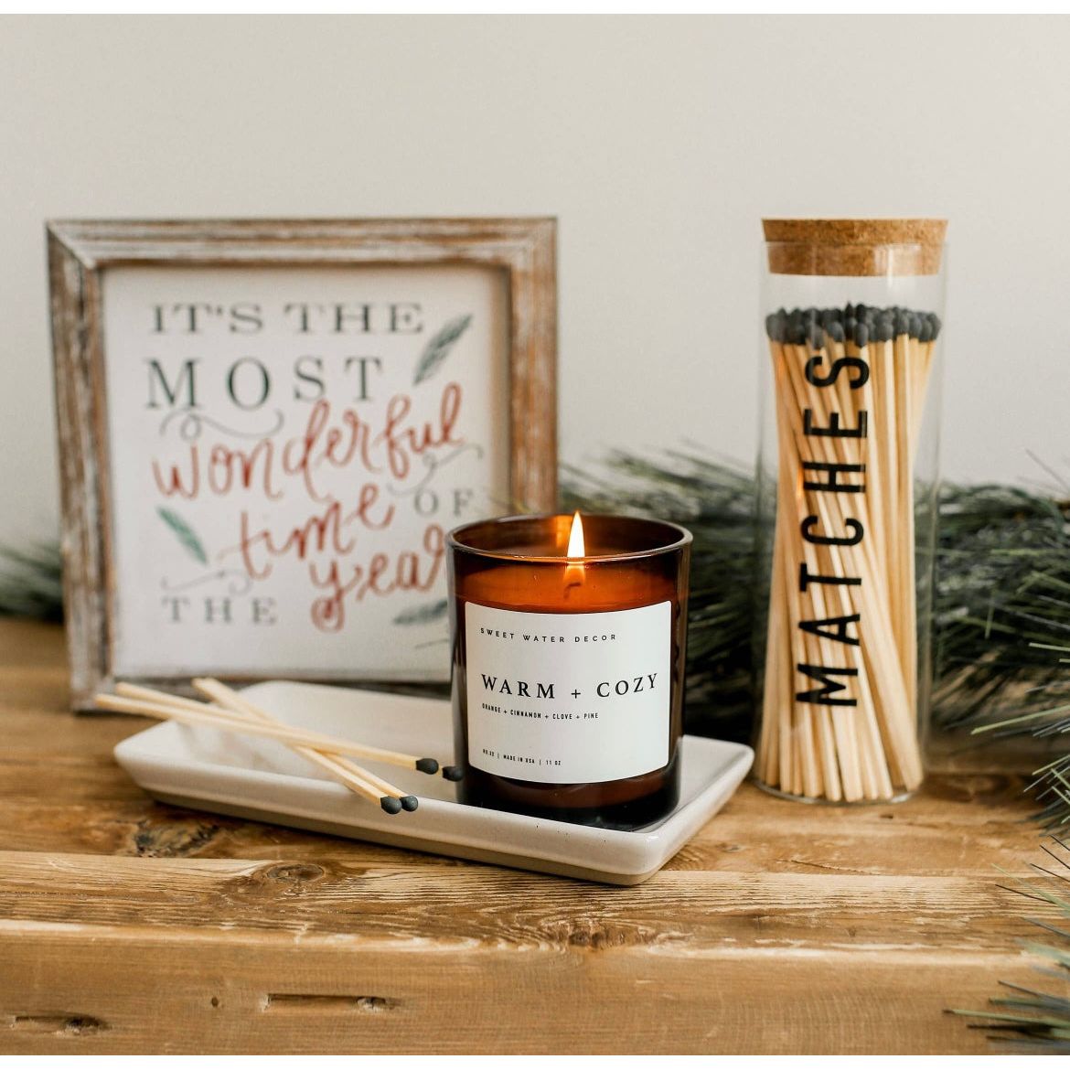 Decorative Matches White or Black