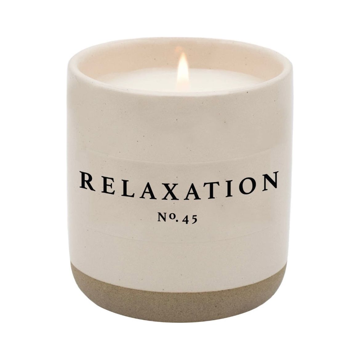 Relaxation Soy Scented Candle with Stoneware Jar