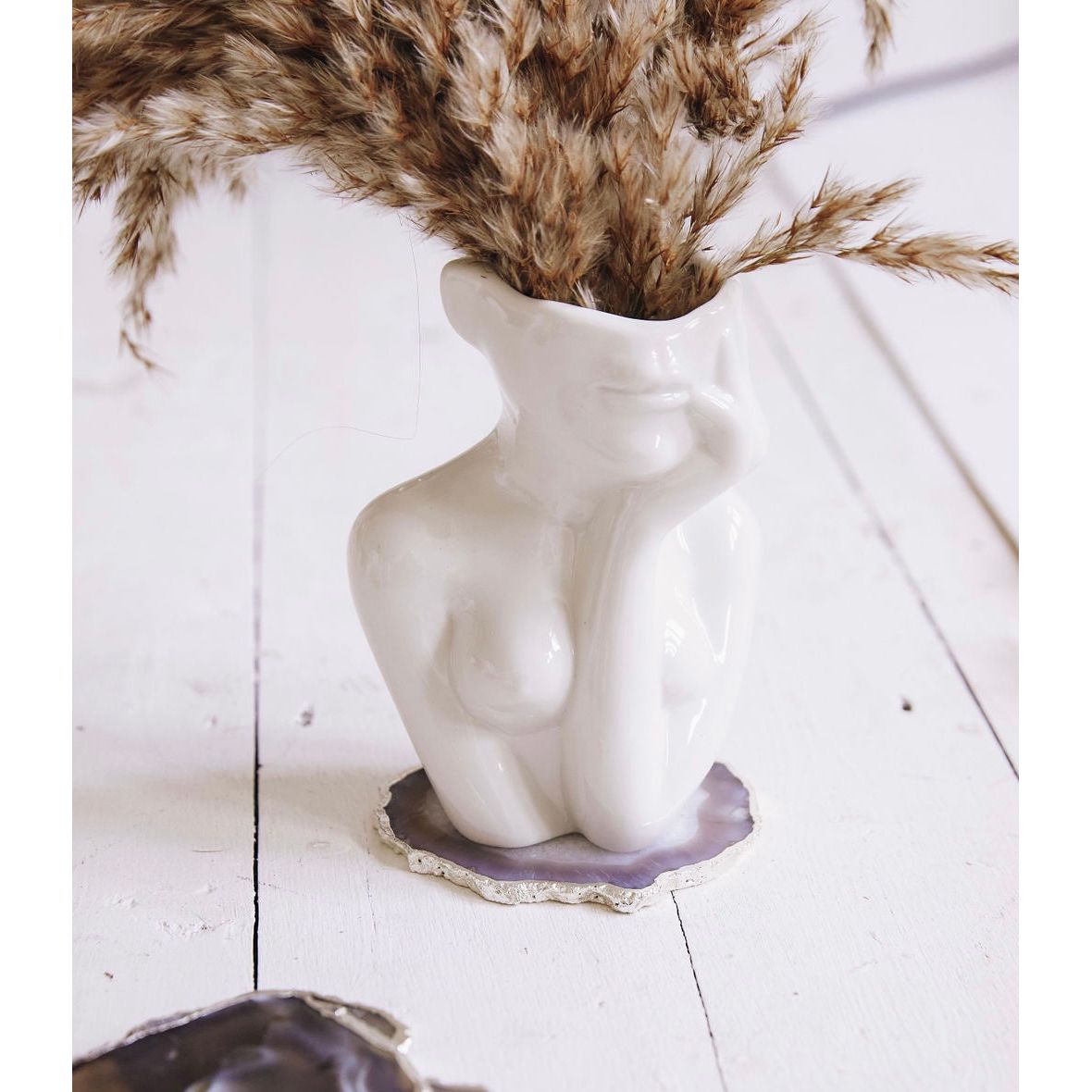 Lady Body and Face Ceramic Vase