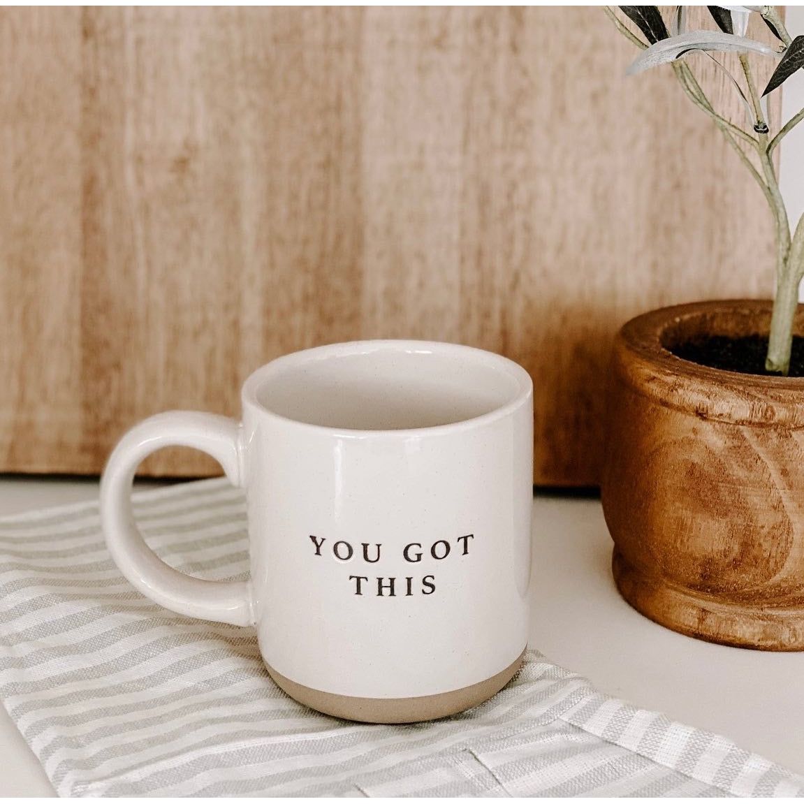 Motivational Stoneware Mugs
