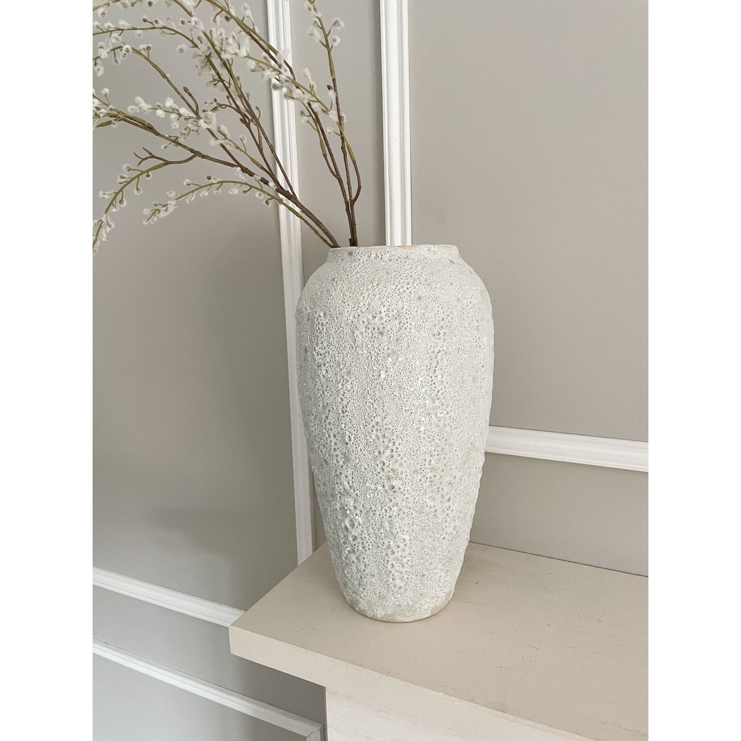 Rustic Distressed Floor Vase