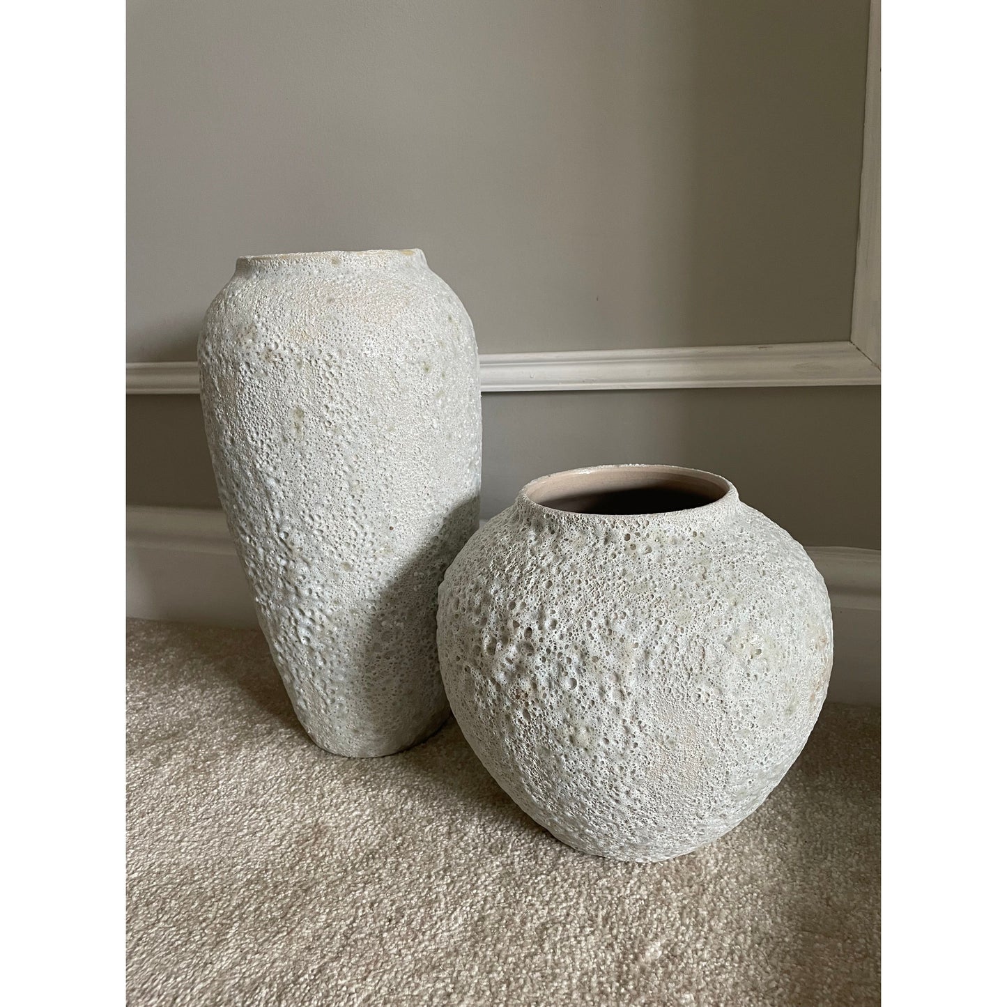 Rustic Distressed Floor Vase