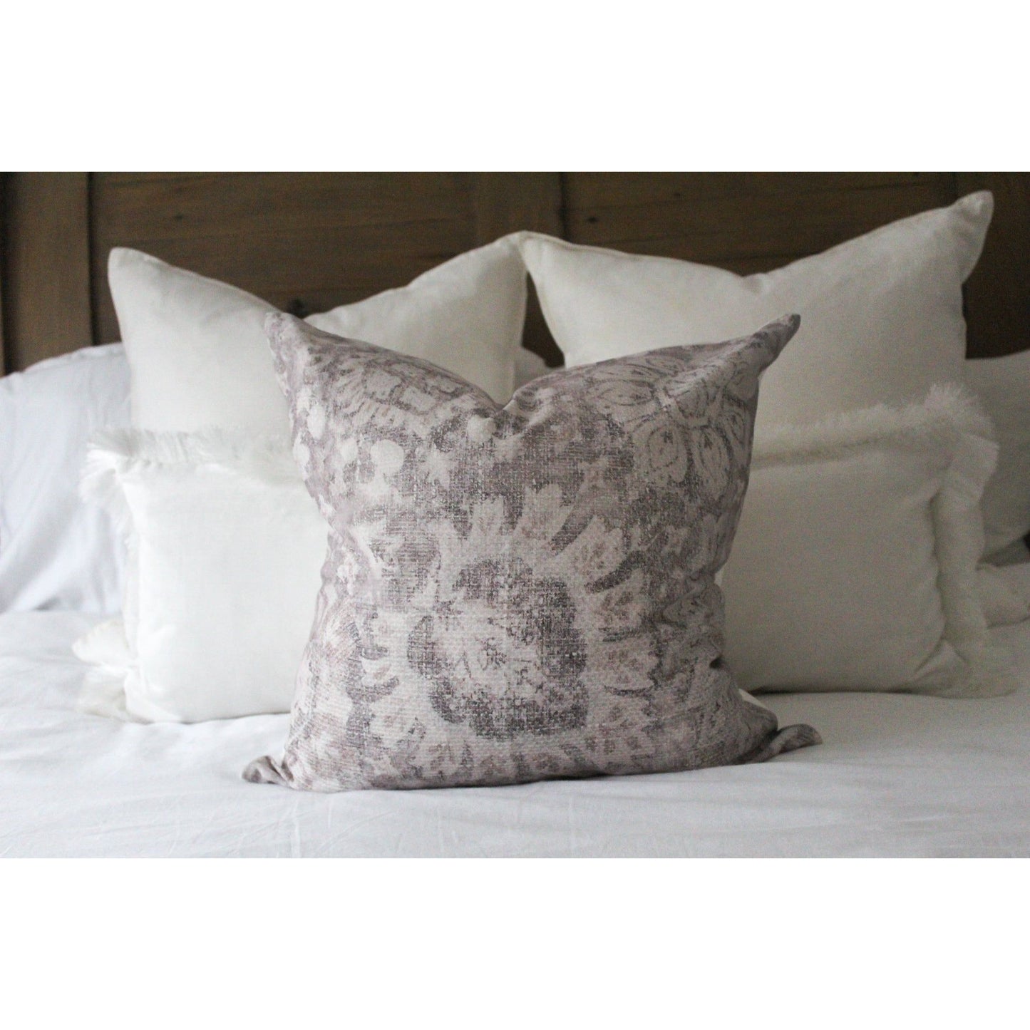 Country floral print cotton country style cushion cover 45 x 45cm