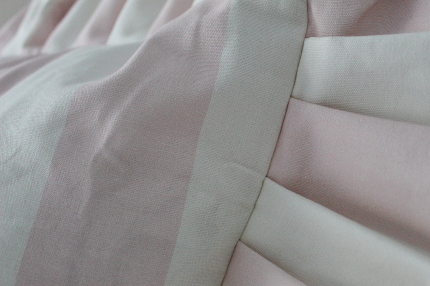 Pink ruffle cotton cushion cover 45x45cm