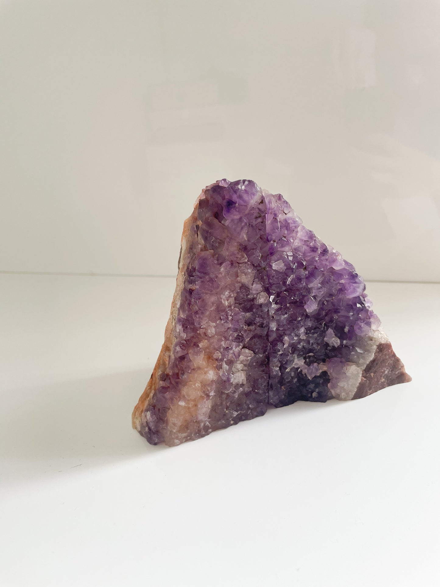 Amethyst stone agate bookends