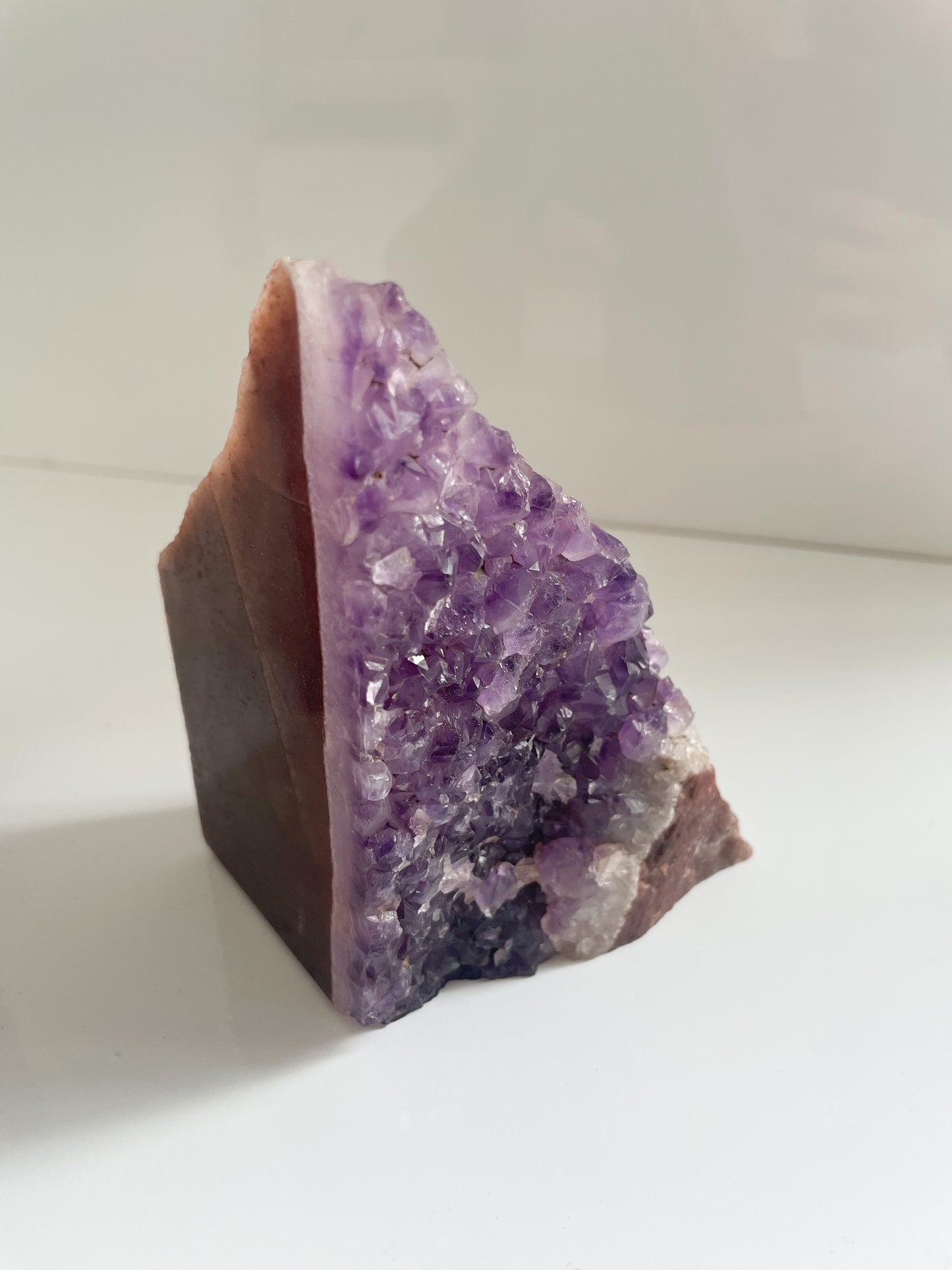 Amethyst stone agate bookends