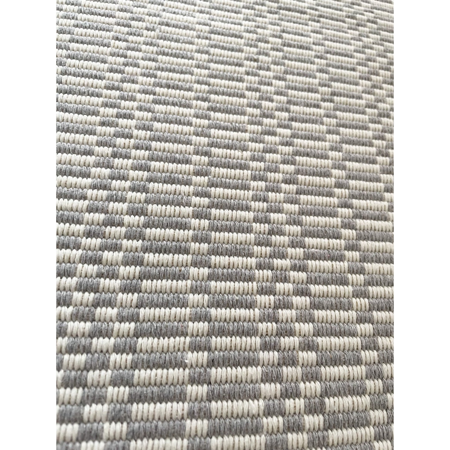 Light Grey Tassel Hallway Runner Rug - 130 x 60cm