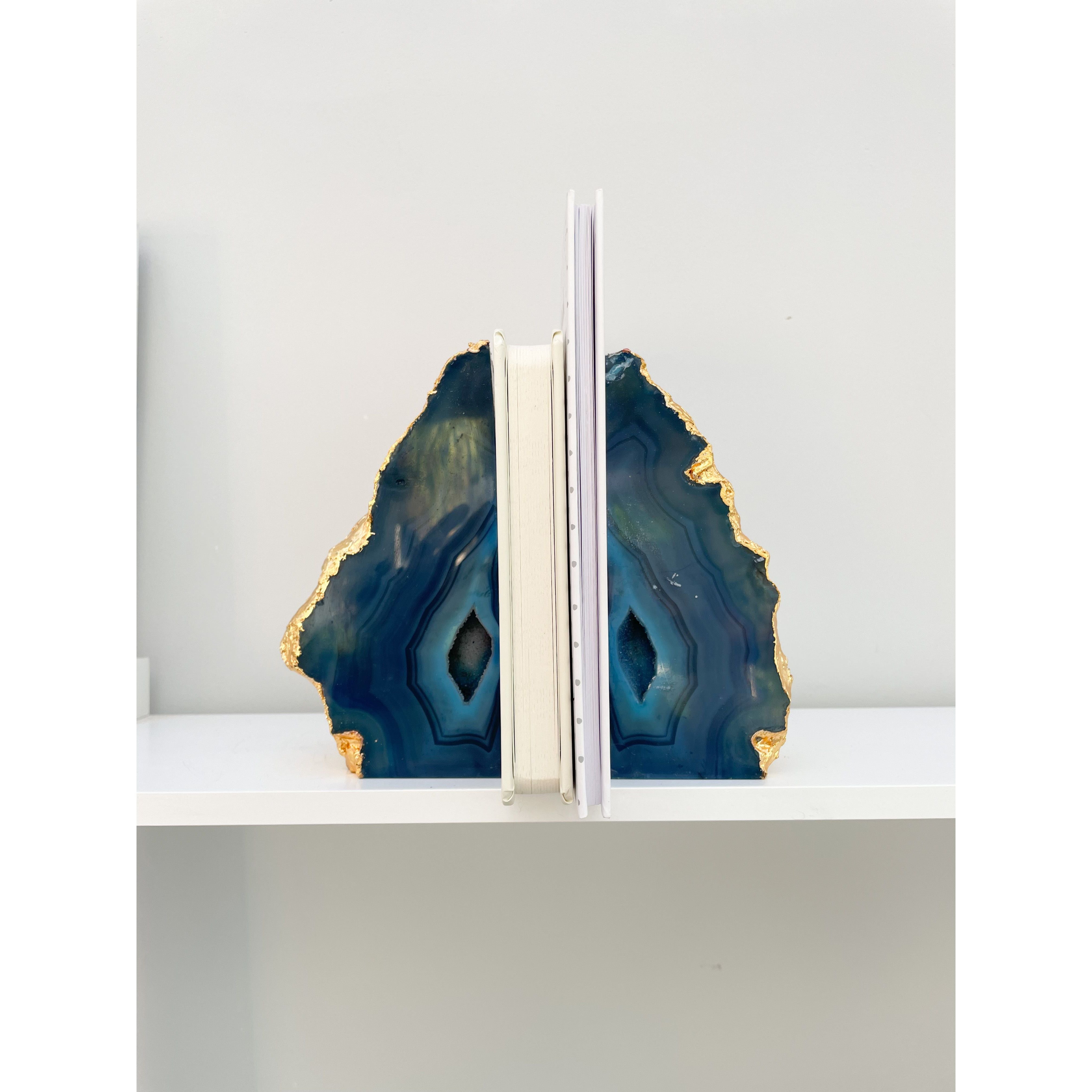 Agate bookends on sale