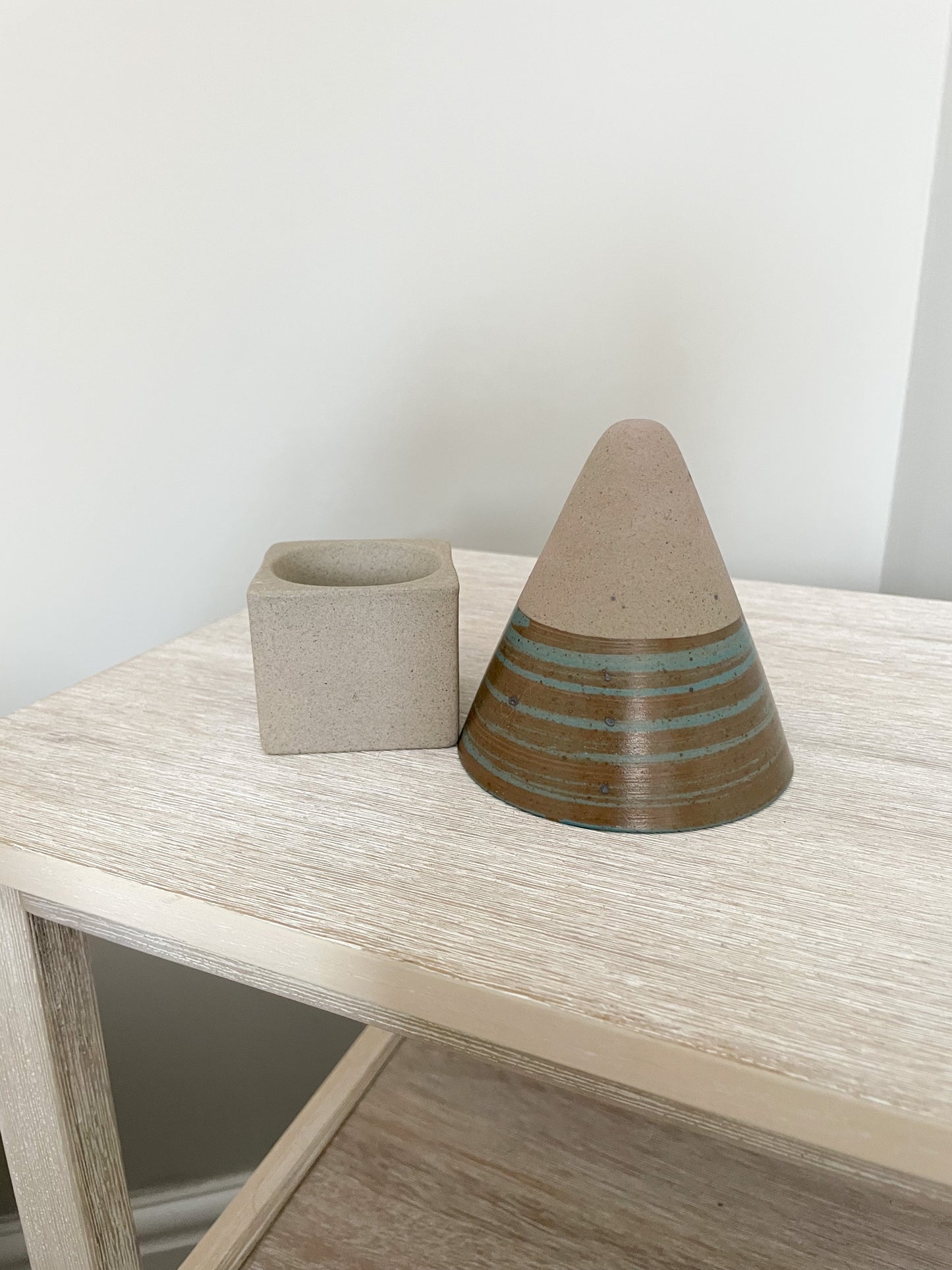 Modern Blue cone coffee mug