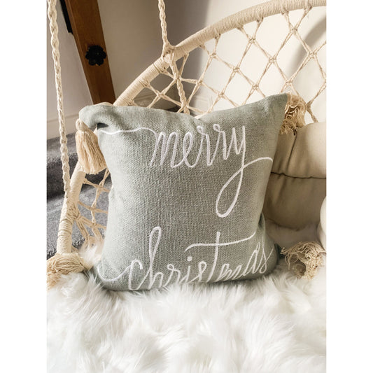 Grey Christmas Cushion Cover