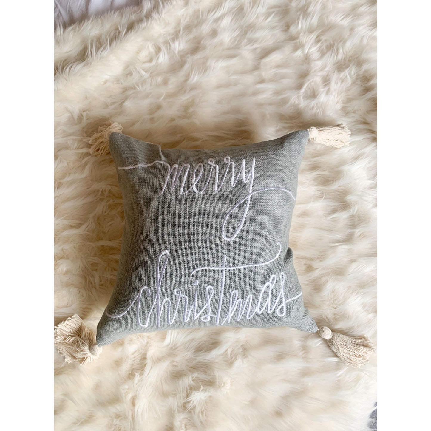 Grey Christmas Cushion Cover