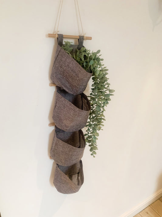 Grey Wall Hanging Storage Baskets