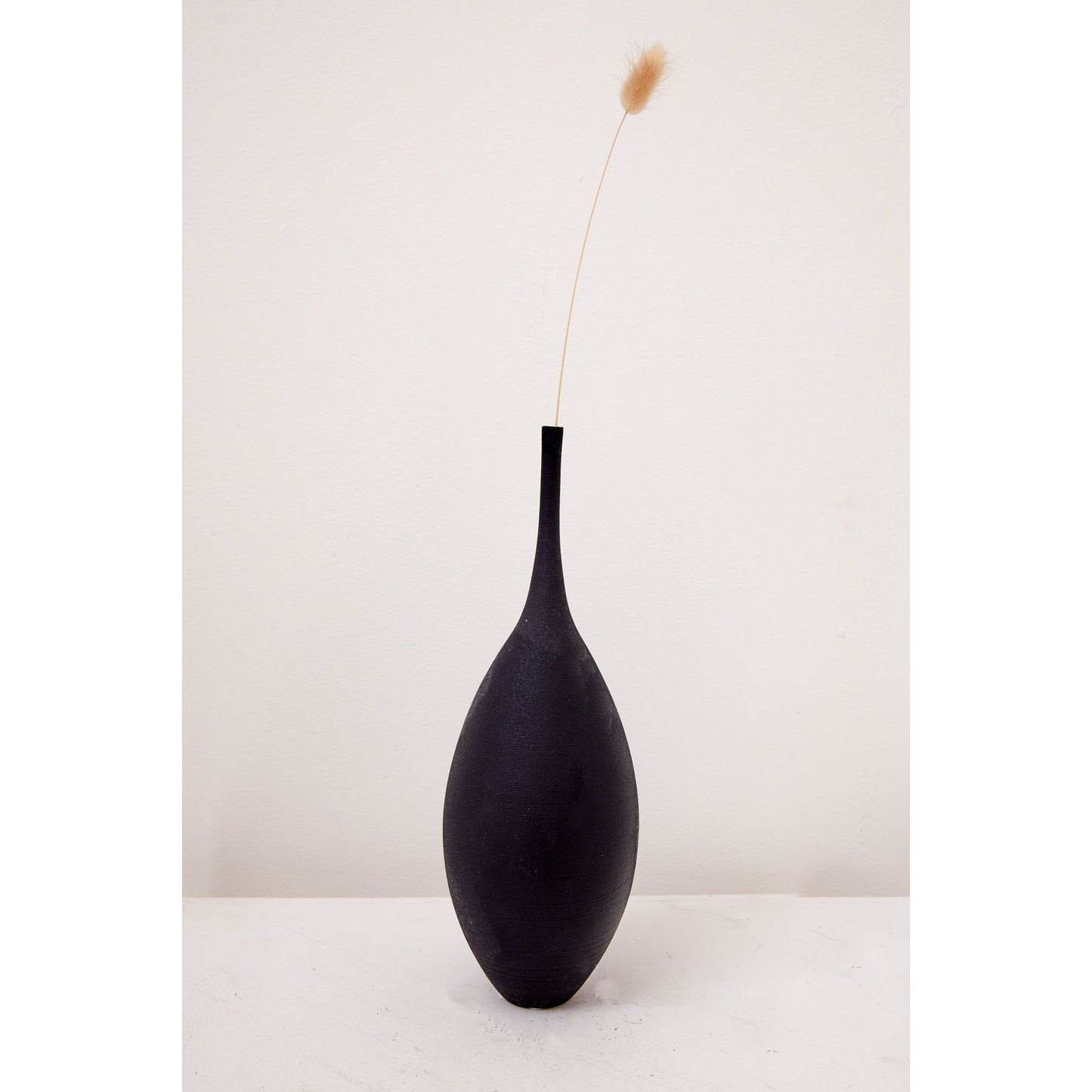 Matt Black Tall Nordic Style Vase in Black