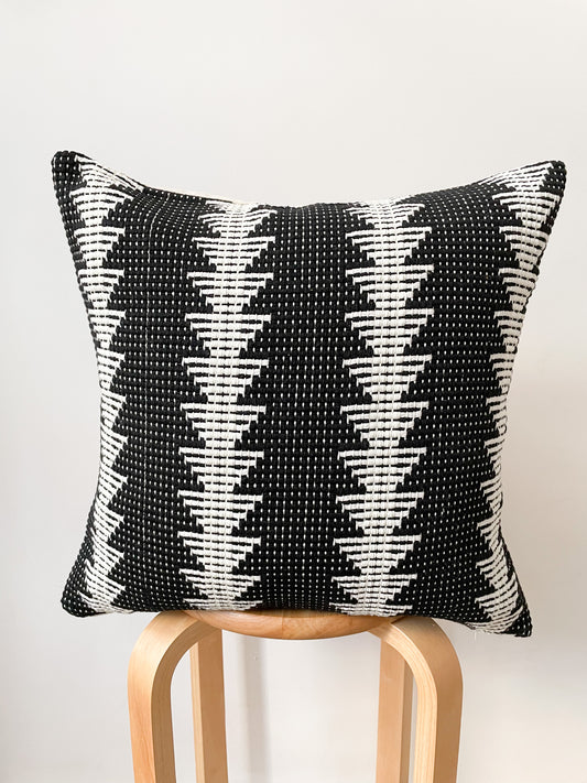 Geometric Black Cushion Cover 45 x 45cm - Betty